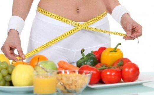 frukt och grönsaker för viktminskning