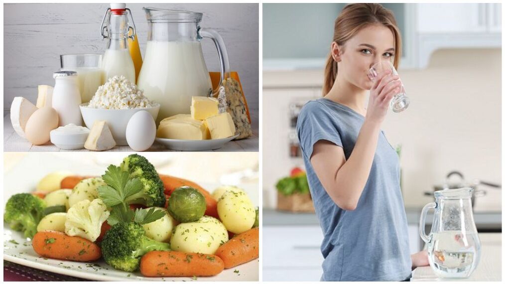 Diet för exacerbation av gikt - vatten, mejeriprodukter, kokta grönsaker