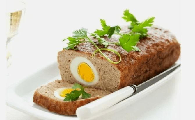 Köttrulle med ett ägg på Ducans diet